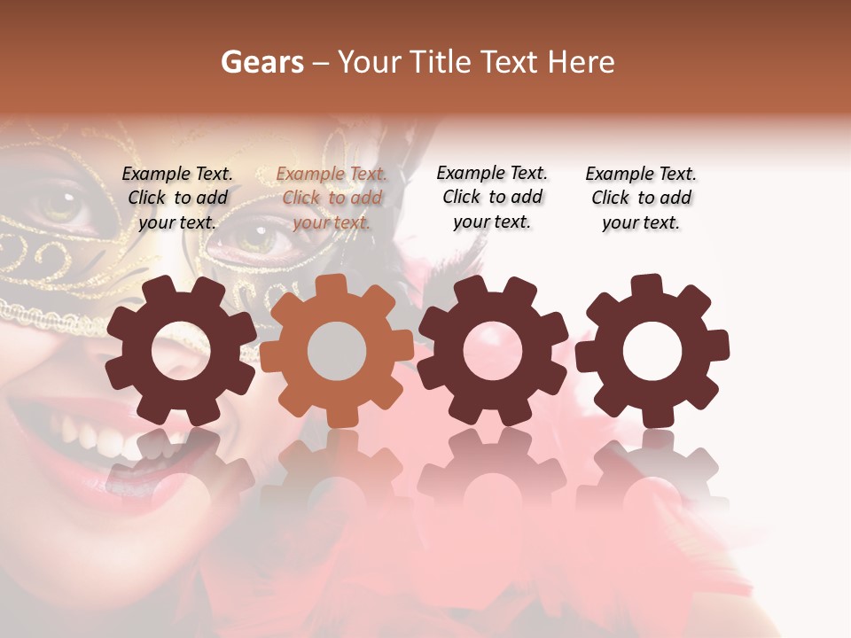 Mask Woman PowerPoint Template