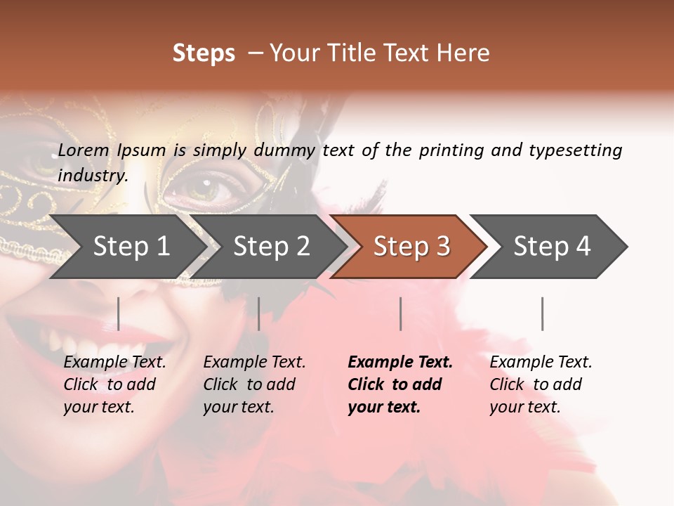 Mask Woman PowerPoint Template