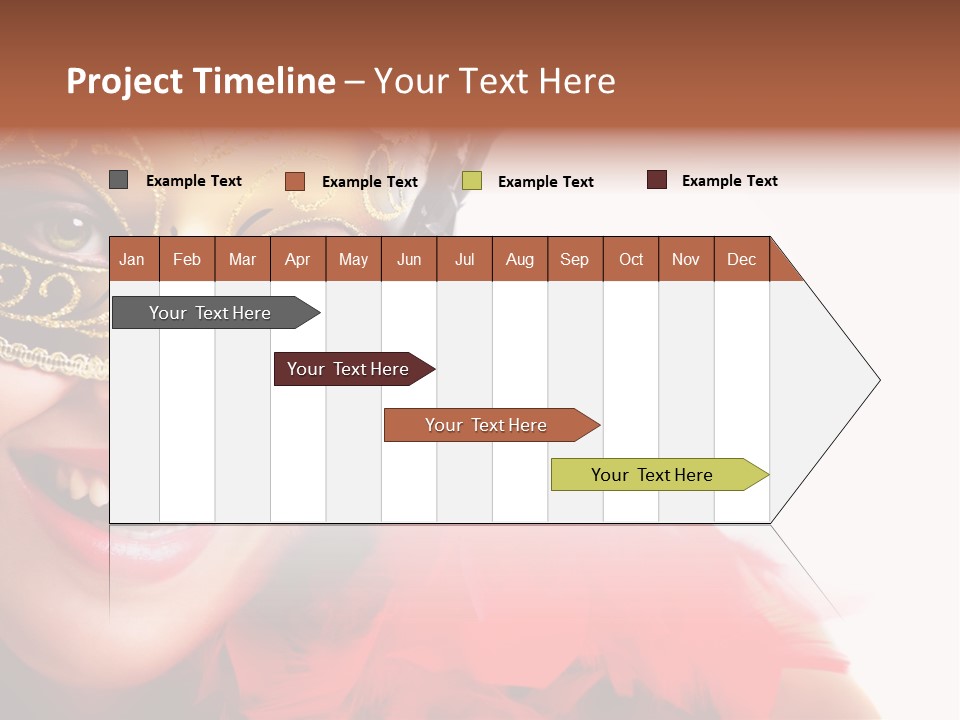 Mask Woman PowerPoint Template