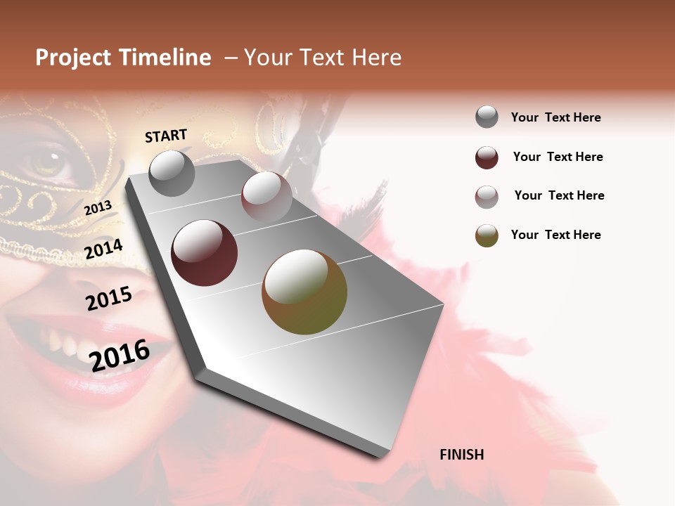 Mask Woman PowerPoint Template