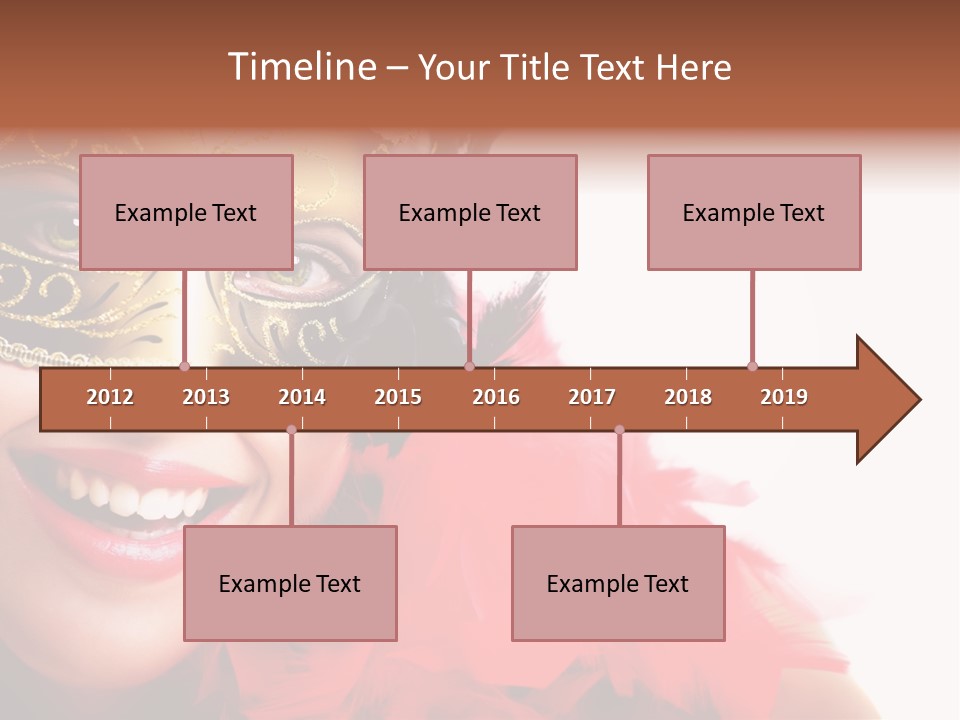 Mask Woman PowerPoint Template