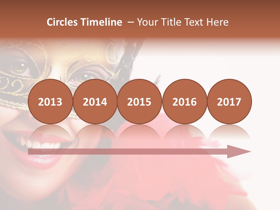 Mask Woman PowerPoint Template