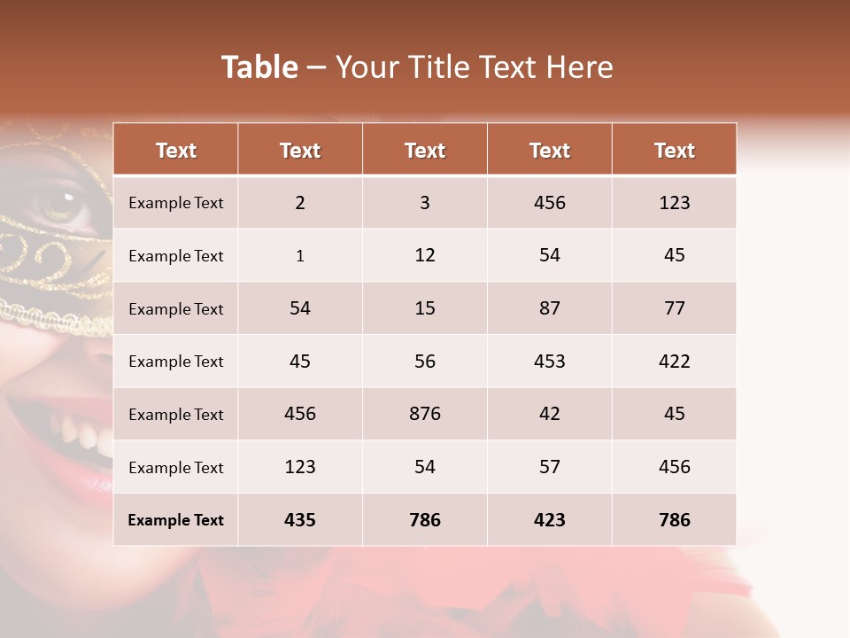 Mask Woman PowerPoint Template