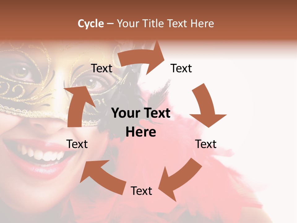 Mask Woman PowerPoint Template