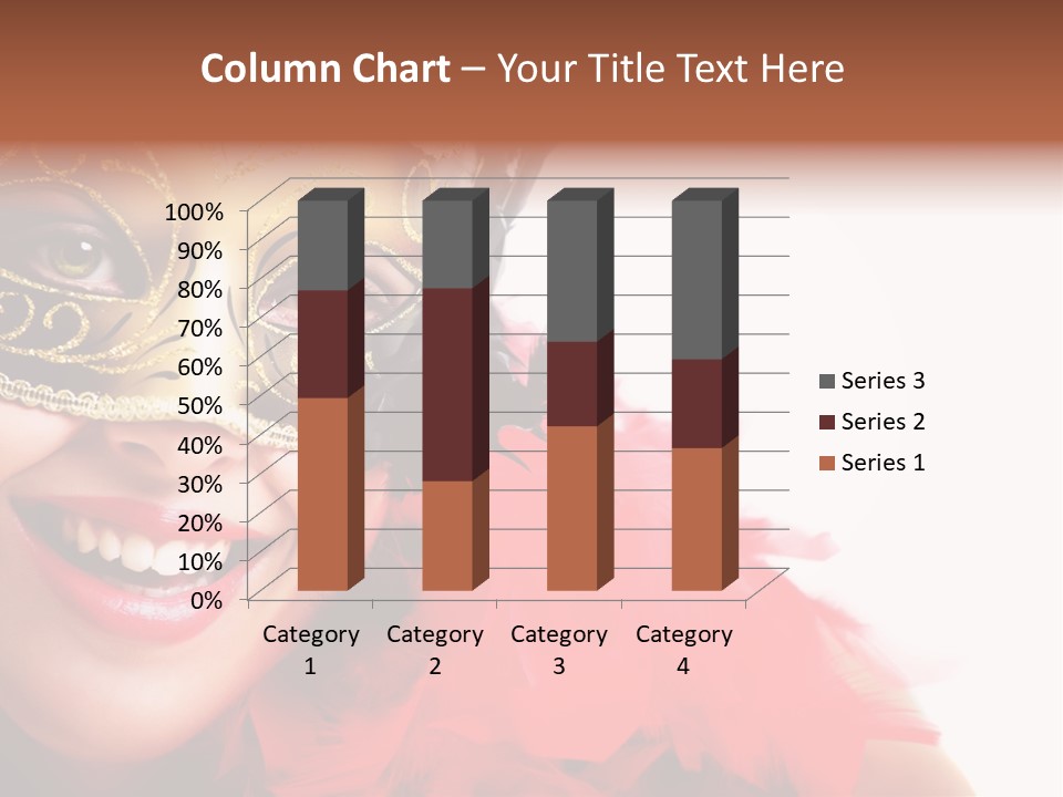 Mask Woman PowerPoint Template