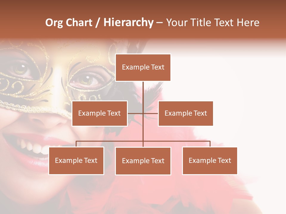 Mask Woman PowerPoint Template