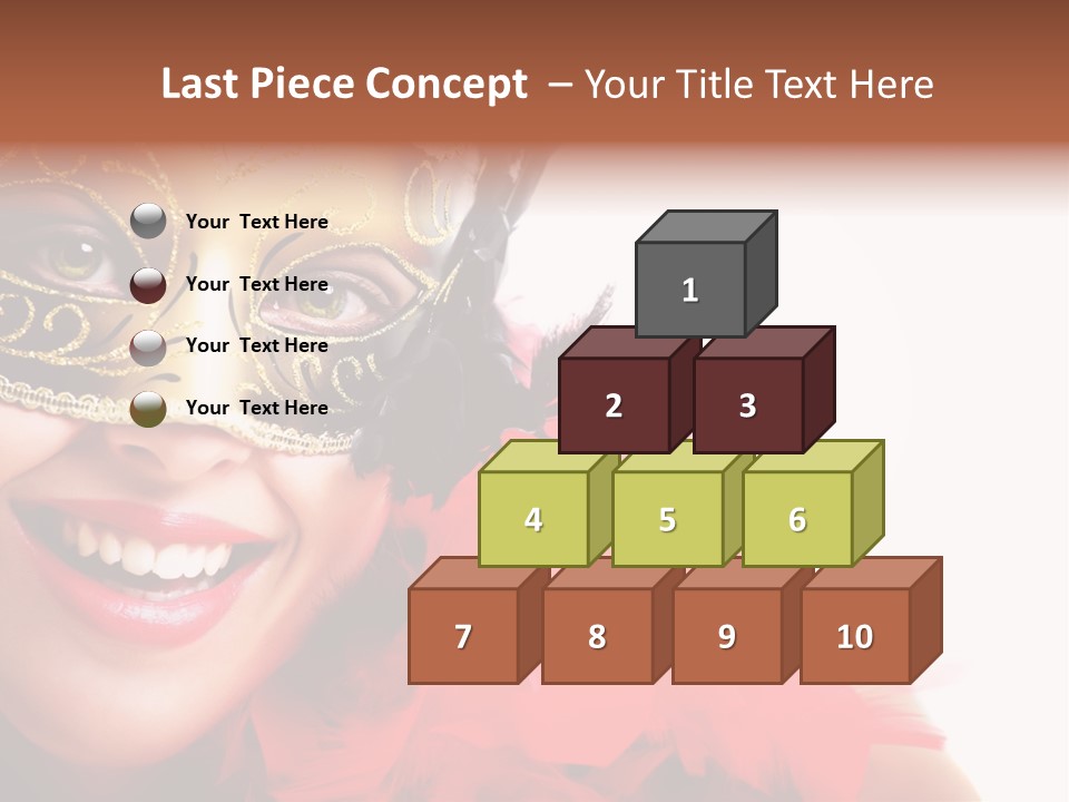 Mask Woman PowerPoint Template