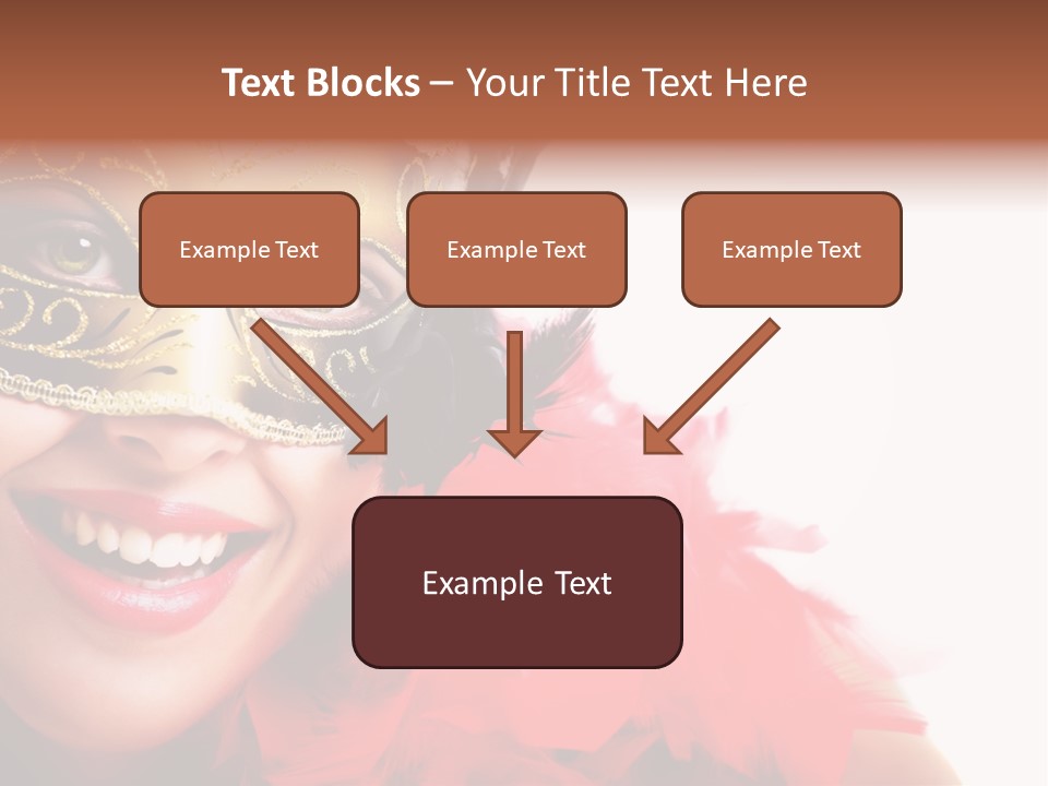 Mask Woman PowerPoint Template
