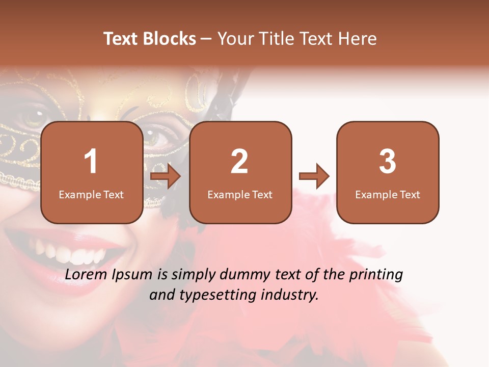 Mask Woman PowerPoint Template