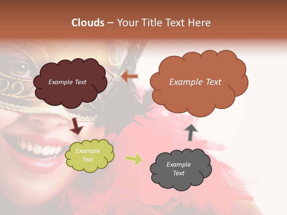 Mask Woman PowerPoint Template