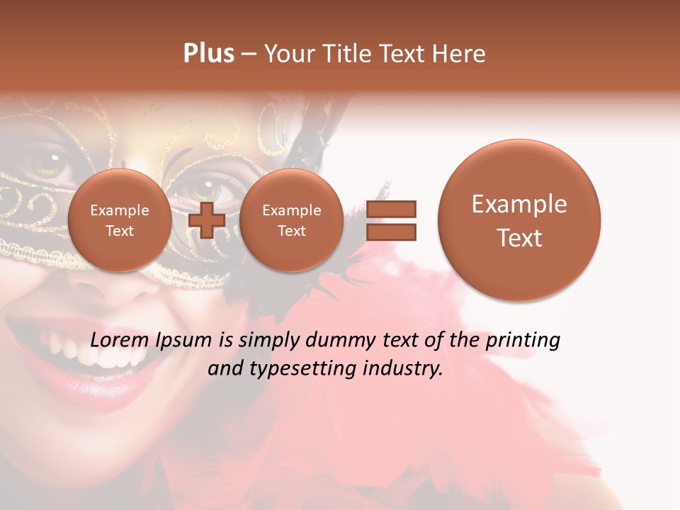 Mask Woman PowerPoint Template