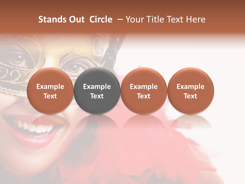 Mask Woman PowerPoint Template