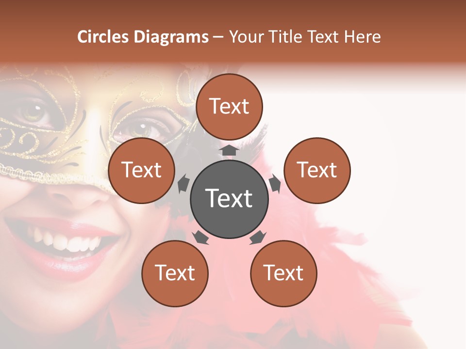 Mask Woman PowerPoint Template