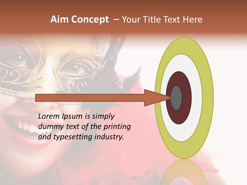 Mask Woman PowerPoint Template