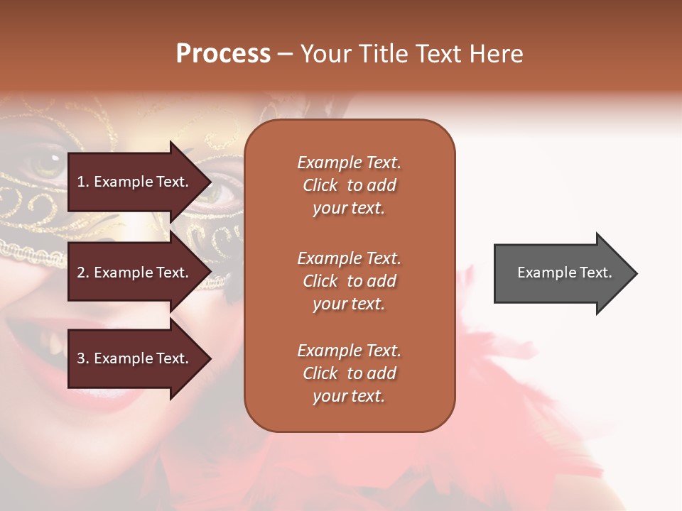 Mask Woman PowerPoint Template