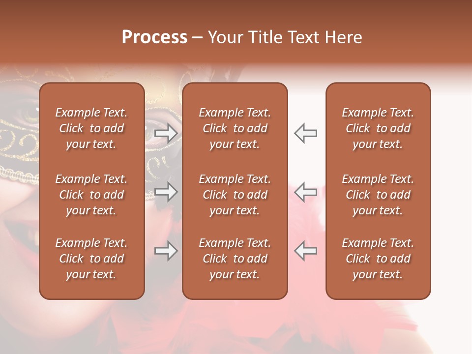 Mask Woman PowerPoint Template