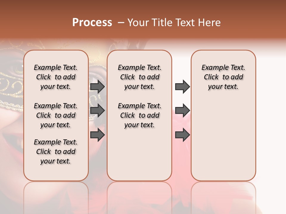 Mask Woman PowerPoint Template