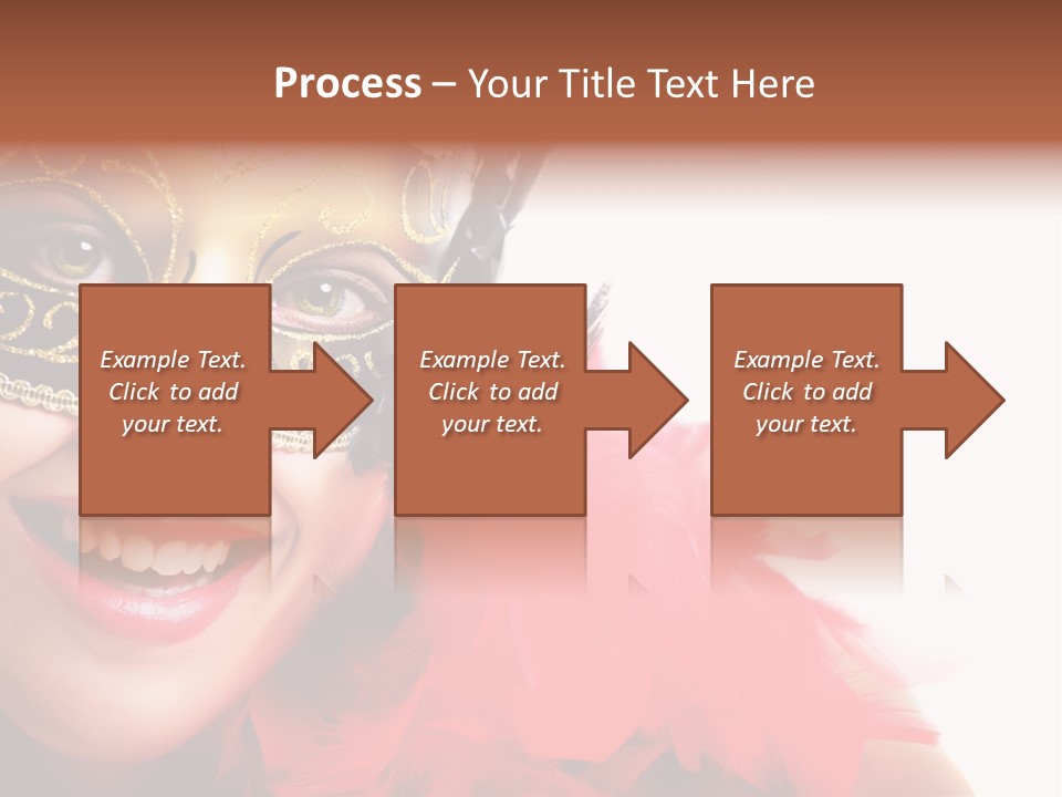 Mask Woman PowerPoint Template