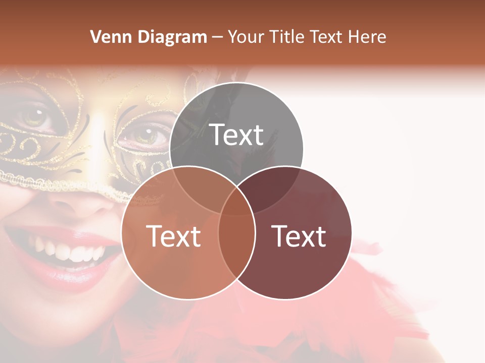 Mask Woman PowerPoint Template