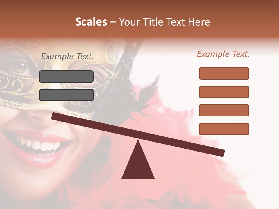 Mask Woman PowerPoint Template