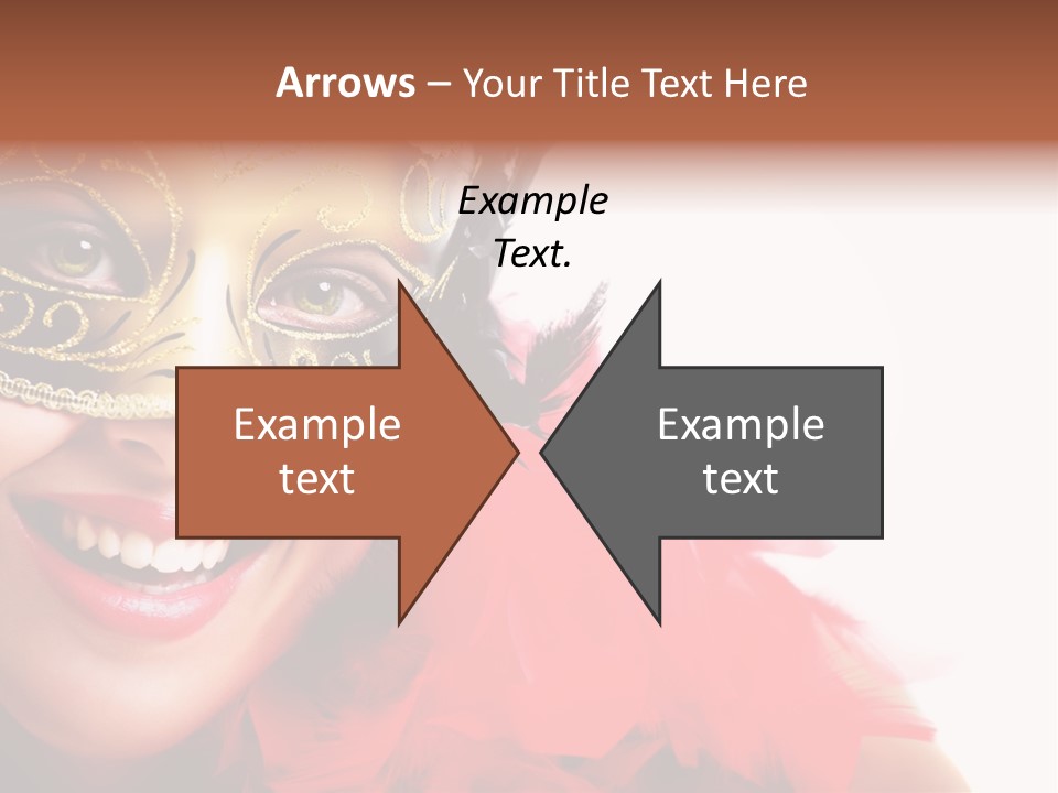 Mask Woman PowerPoint Template