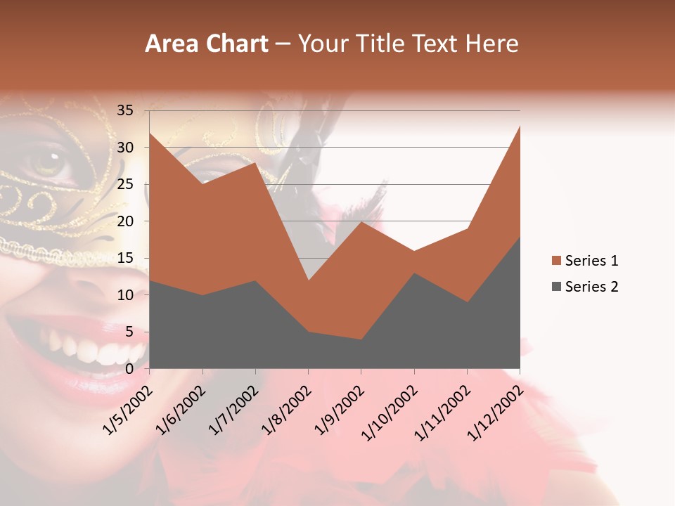 Mask Woman PowerPoint Template