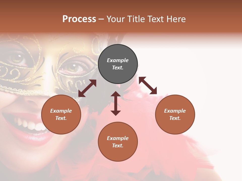 Mask Woman PowerPoint Template