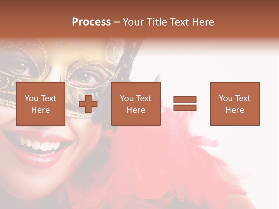Mask Woman PowerPoint Template