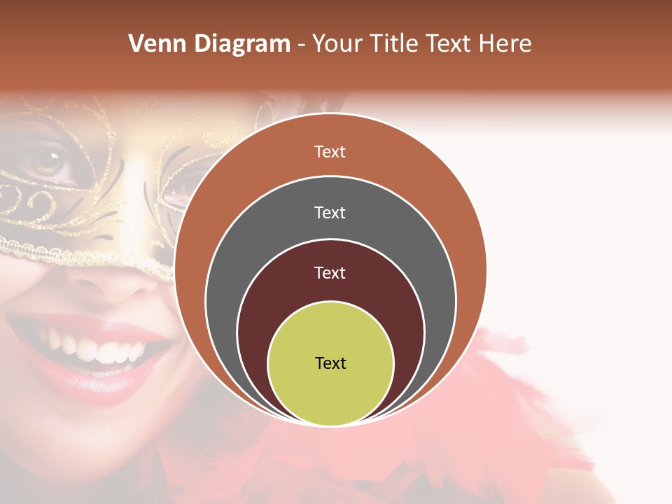 Mask Woman PowerPoint Template