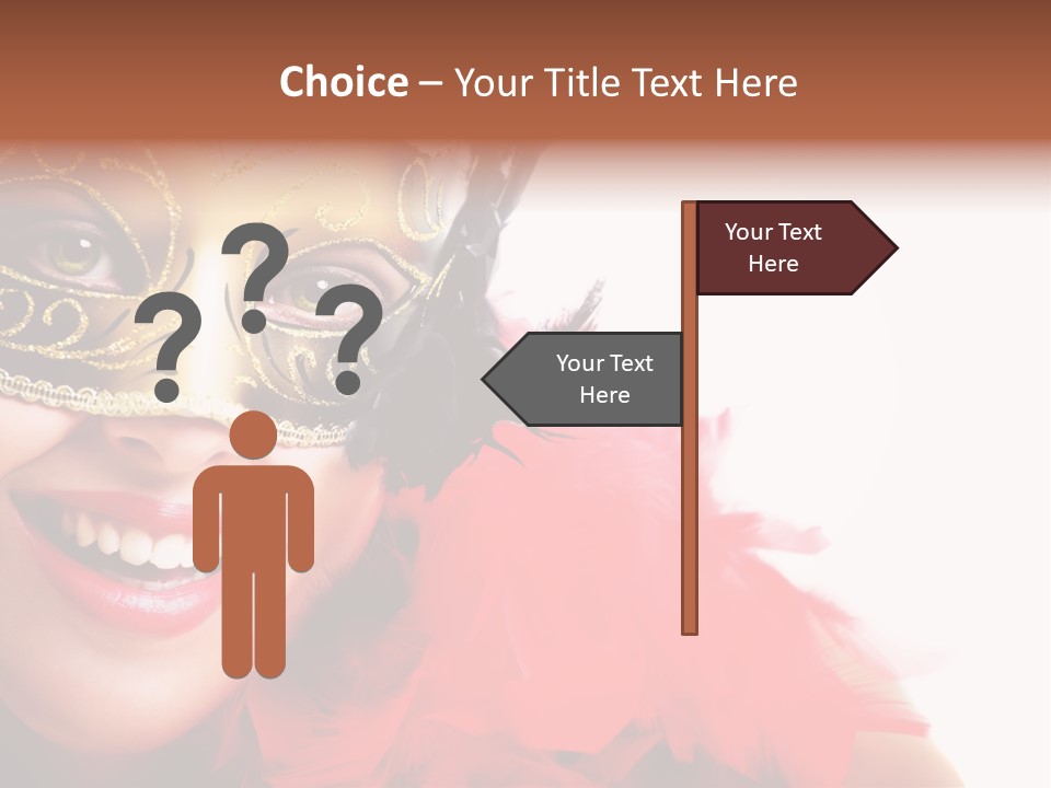 Mask Woman PowerPoint Template