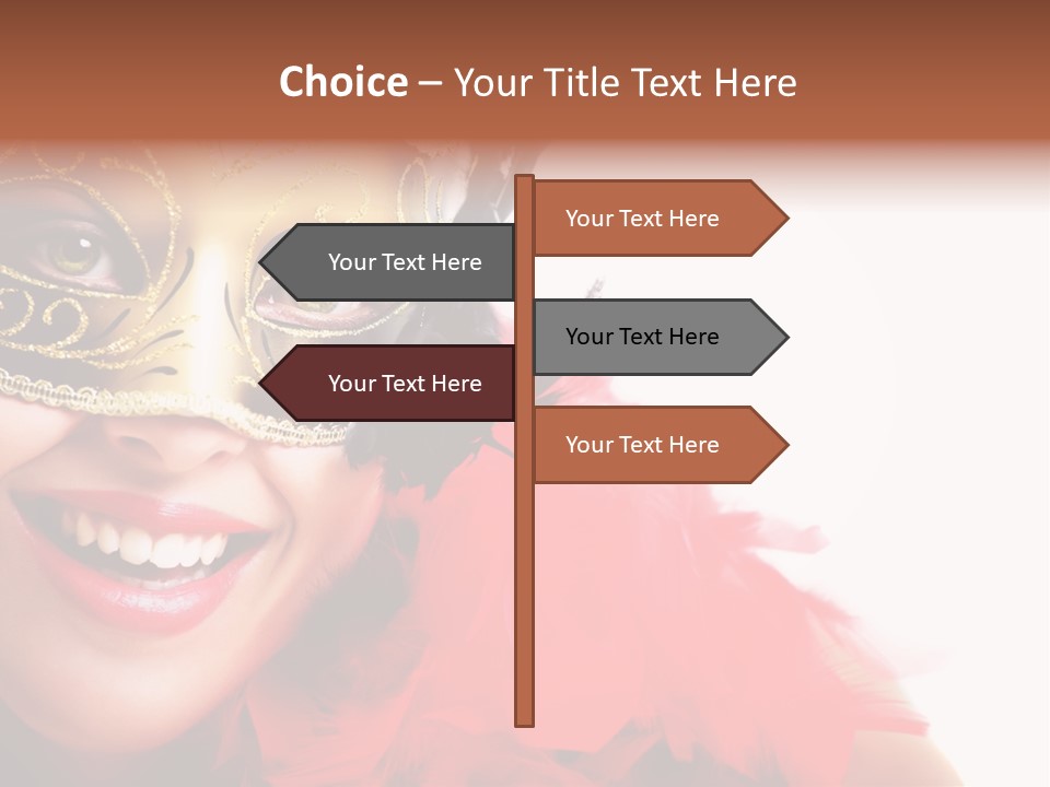 Mask Woman PowerPoint Template