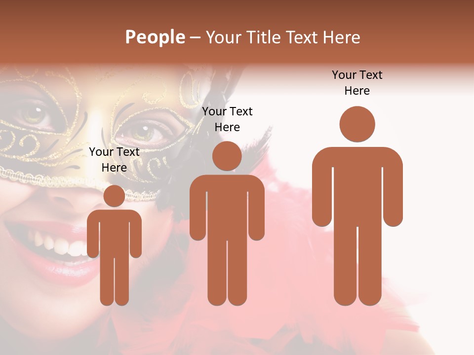 Mask Woman PowerPoint Template