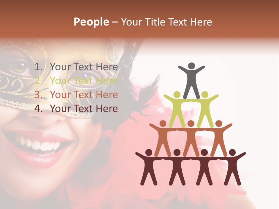 Mask Woman PowerPoint Template
