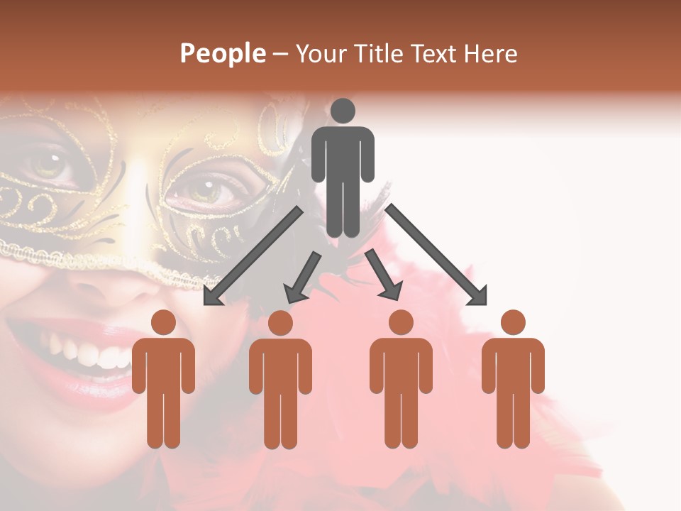 Mask Woman PowerPoint Template