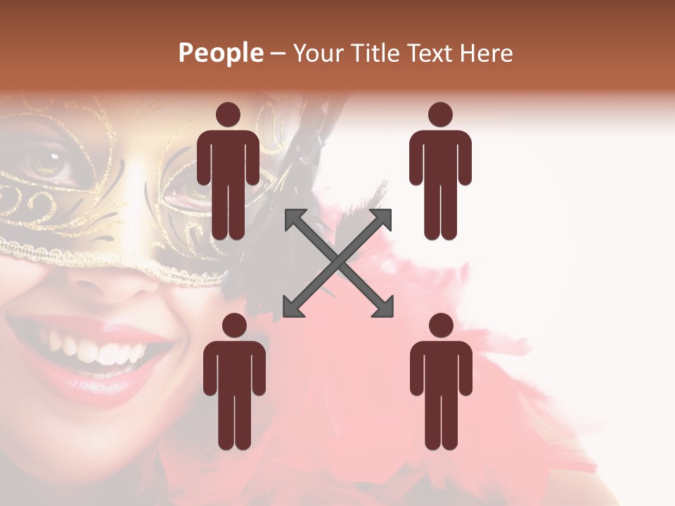 Mask Woman PowerPoint Template