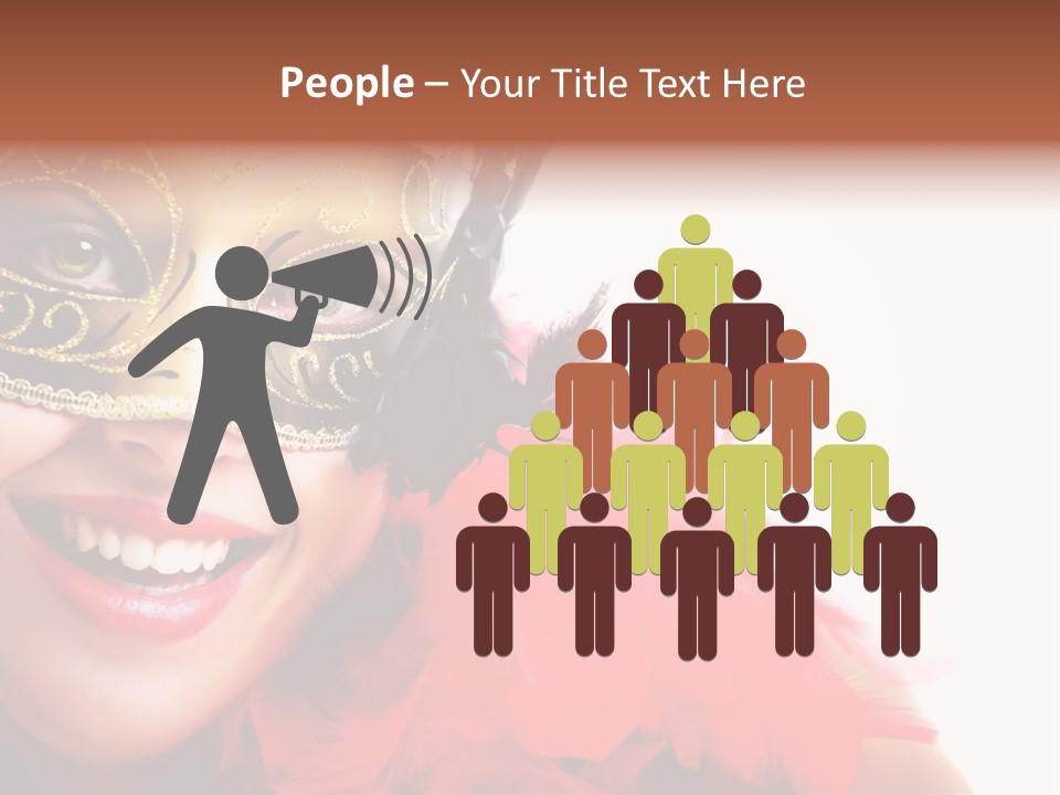 Mask Woman PowerPoint Template