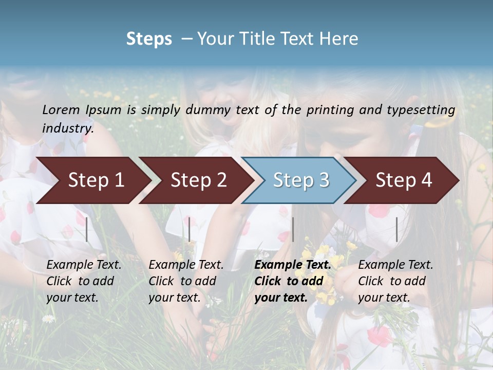Spring For Children PowerPoint Template