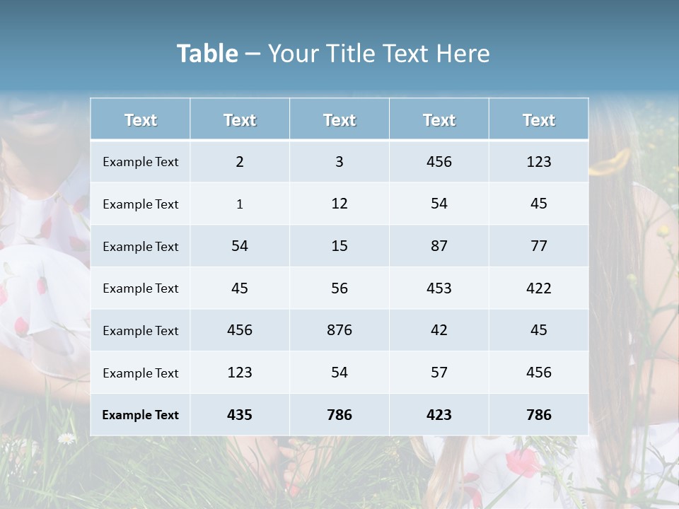 Spring For Children PowerPoint Template