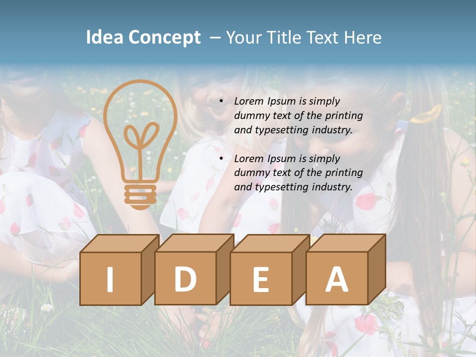 Spring For Children PowerPoint Template