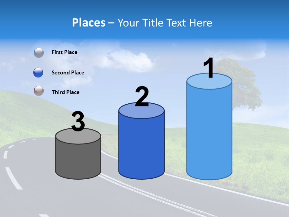 Tree In A Field PowerPoint Template