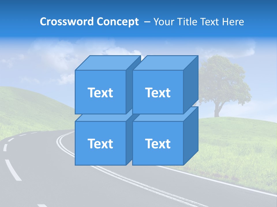 Tree In A Field PowerPoint Template