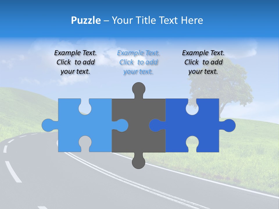 Tree In A Field PowerPoint Template