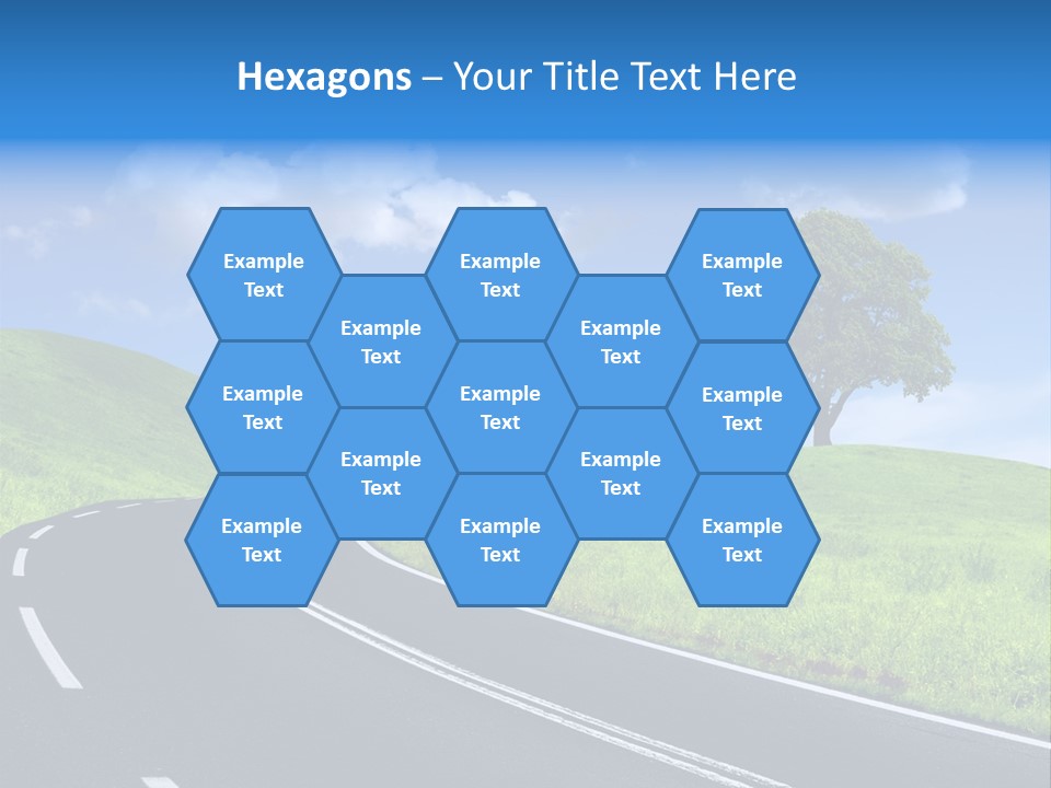 Tree In A Field PowerPoint Template