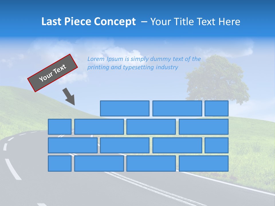 Tree In A Field PowerPoint Template