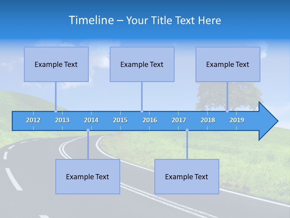 Tree In A Field PowerPoint Template