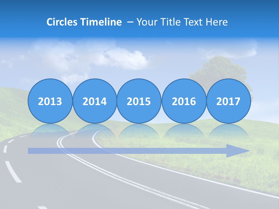 Tree In A Field PowerPoint Template