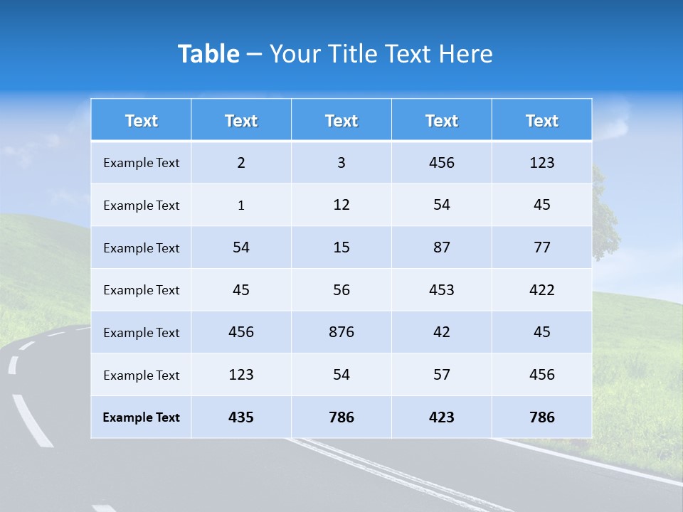 Tree In A Field PowerPoint Template