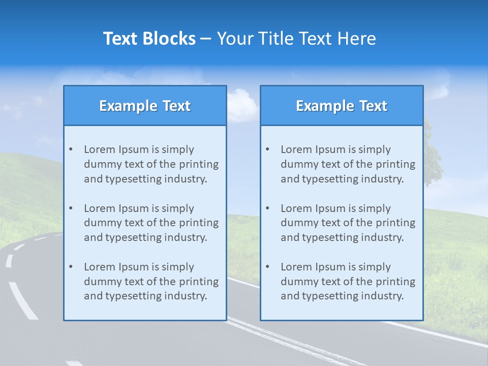 Tree In A Field PowerPoint Template