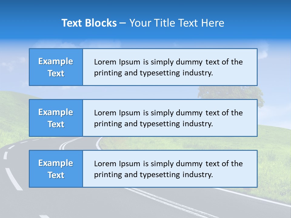 Tree In A Field PowerPoint Template