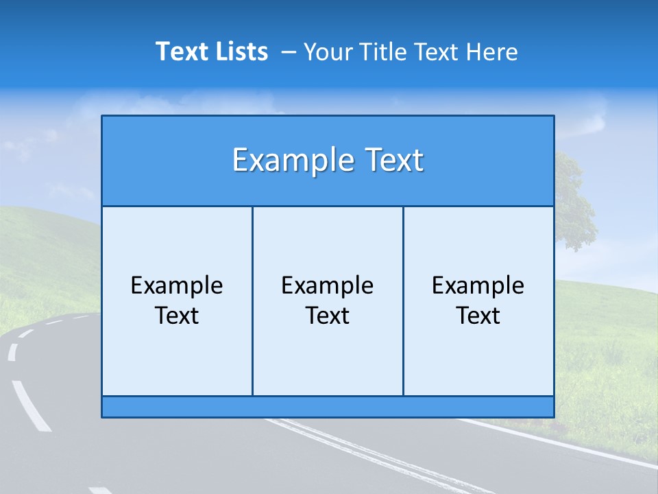 Tree In A Field PowerPoint Template